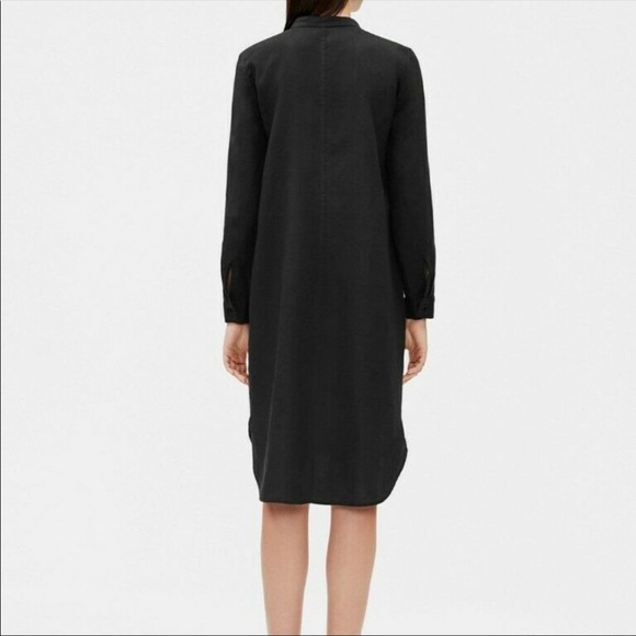 NWT Eileen Fisher 100% Linen Midi Shirt Dress - Picture 3 of 7